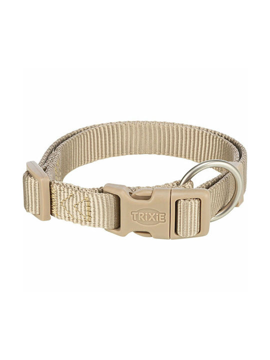 Trixie Premium Κολάρο Σκύλου σε Μπεζ χρώμα Small / Medium 15mm
