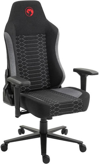 Marvo CH-178 Fabric Gaming Chair with Adjustable Arms Black / Gray