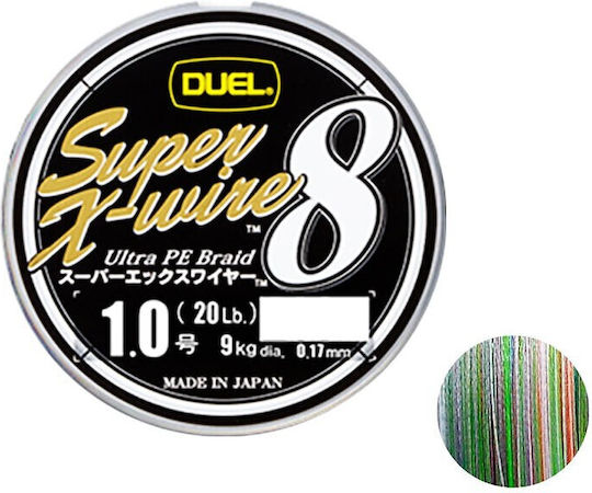 Duel Schnur Super X-wire X8 #1.0 0,17mm 9kg 150m Grau