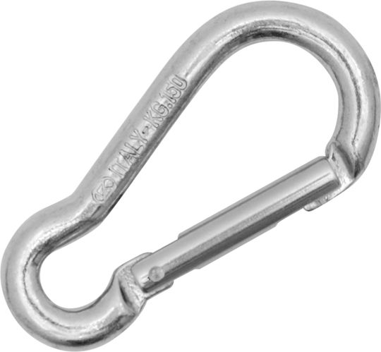Kong Mini Pear 6mm Small Aluminum Carabiner Black Black