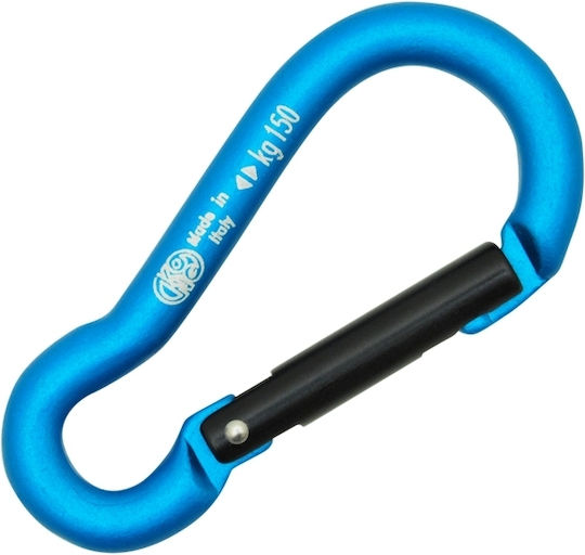 Kong Mini Pear 6mm Small Aluminum Carabiner Black Black