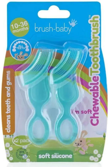 Brush-Baby Kaubarer Zahnbürstenset 2 Stück 10-36 Monate