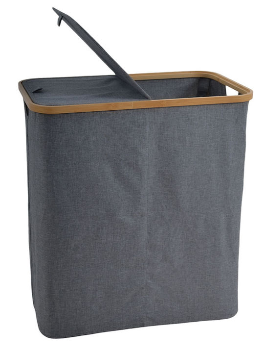 Ankor Laundry Basket Fabric 54x33x59cm Gray