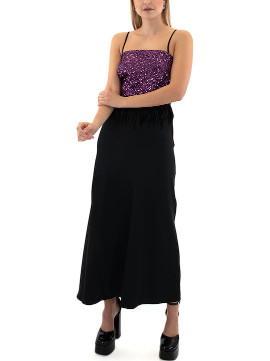 Γυναικείο Crop Top με Τιράντες Φούξια