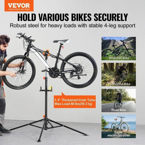 Suport de Reparare Reglabil pentru Biciclete Vevor Suport de Întreținere Tavă Magnetică pentru Unelte Zxcwxzjgzldsc784iv0