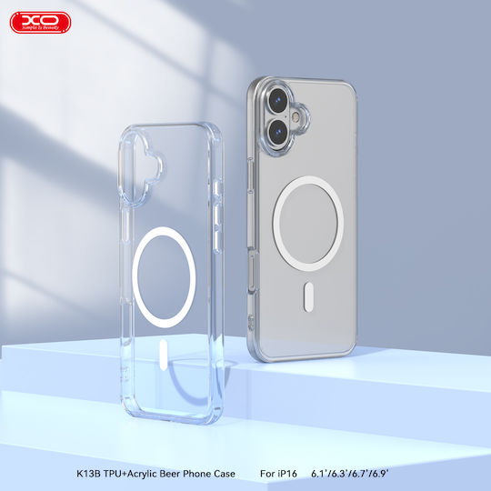 XO K13b Umschlag Rückseite Silikon Mehrfarbig (iPhone 16 Plus, iPhone 15 Plus)