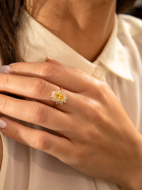 Chrysothemiss Ring made of Steel Gold Plated