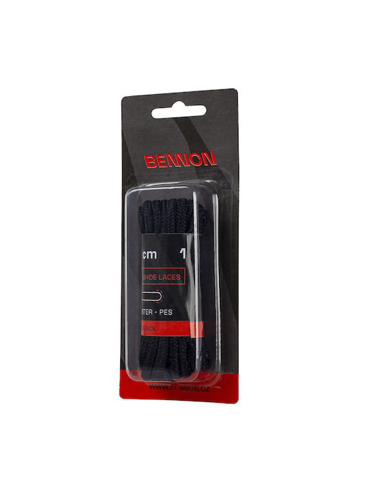 Κορδόνια Παπουτσιών Bennon Black 190εκ