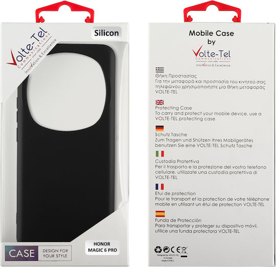 Volte-Tel Back Cover Silikon Schwarz (Honor Magic6 Pro)
