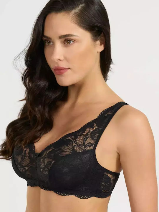 Bra without Padding without Underwire Black