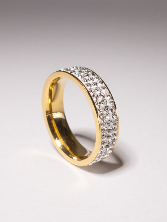 Chrysothemiss Ring with Stones made of Steel