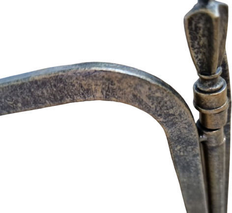 Ecran de protecție pentru șemineu din metal 54x23x50cm Antique