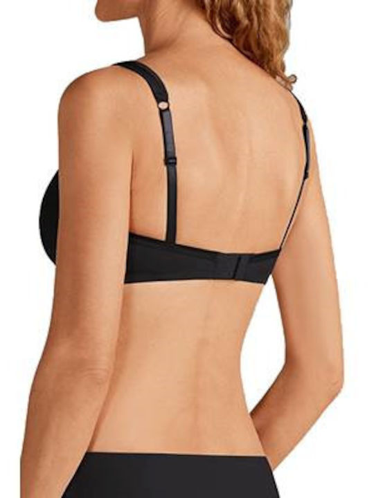 Lara Satin Sb Μαύρο Σουτιέν Μαστεκτομής