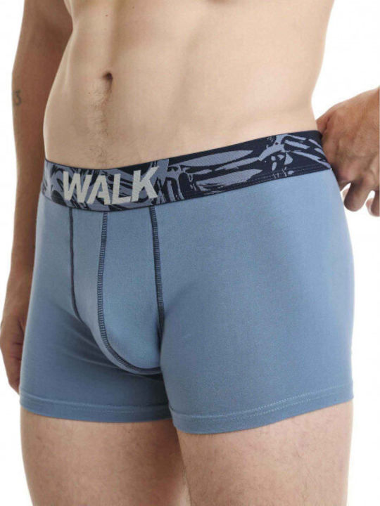 Walk Herren Boxershorts Blau 2Packung