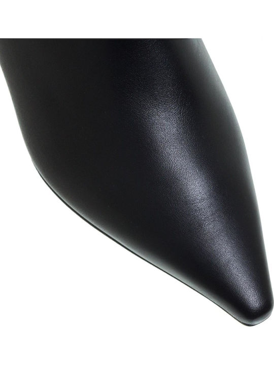 Leather Women's Ankle Boots Black