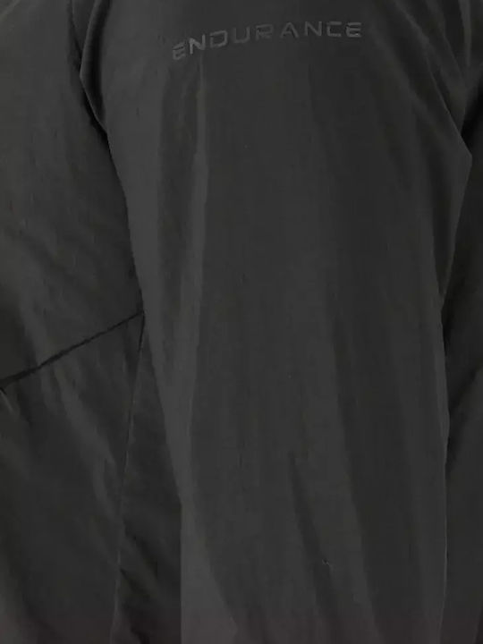 Αθλητικό Μπουφάν Αδιάβροχο Μαύρο