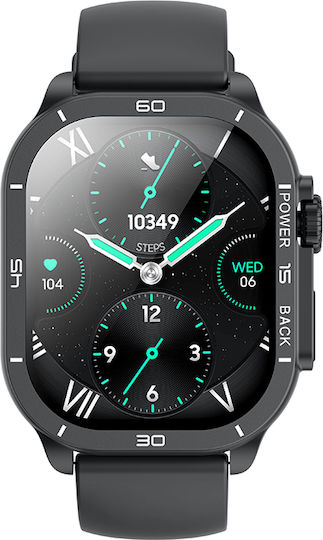 XO J12 Smartwatch with Heart Rate Monitor (Anthracite)