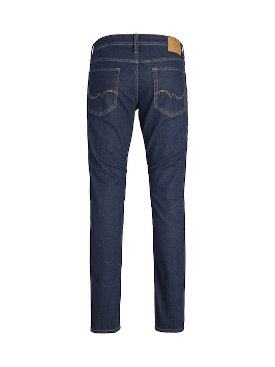 Mike Men's Elastic Jeans Pants With Regular Tapered Fit Blue