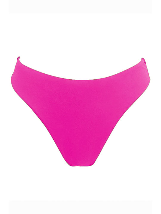 Solano Swimwear Bikini Slip High Waist Fuchsia