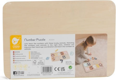Kinder Steckpuzzle Zahlen 11pcs Classic World