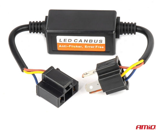 AMiO CAN-Bus-Fehleranzeige-Deaktivator für Autos für Lampe H4 3W 12V 120ohm 1Stück