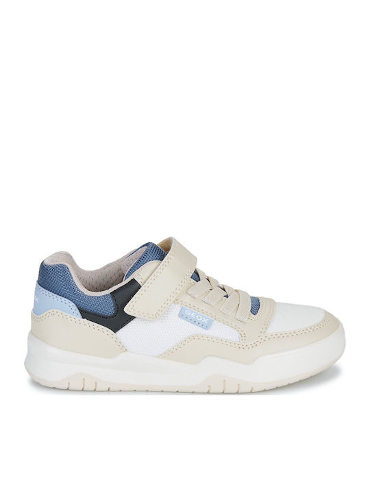 J Perth Παιδικά Sneakers Ανατομικά με Σκρατς Μπεζ