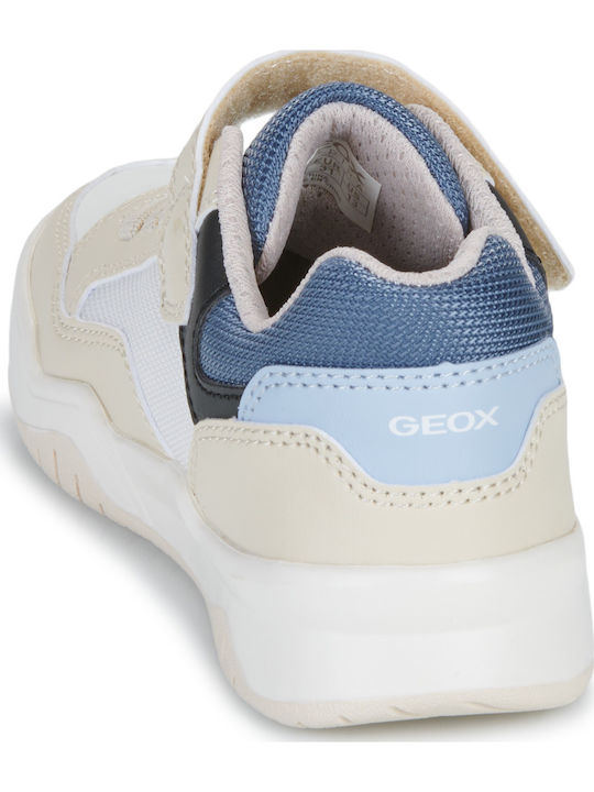 J Perth Παιδικά Sneakers Ανατομικά με Σκρατς Μπεζ
