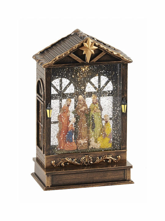 Christmas Decorative Kiosk Lighted 16x9.3x25.5cm