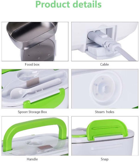 Lunchbox Thermal Casserole Food 2 Compartments Volume 1.1l Power 40w