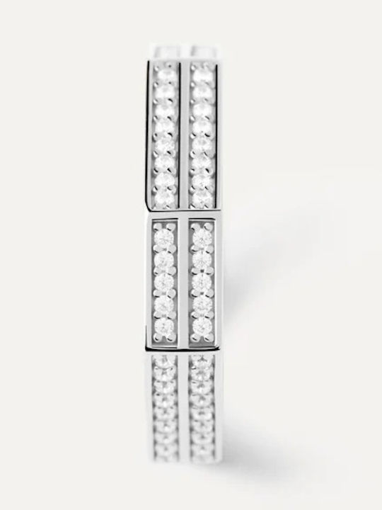 P D Paola Damen Ring mit Zirkonia aus Silber