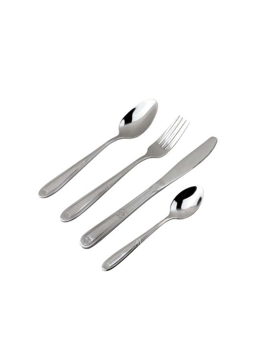 Ek-184 Ss Cutlery Set In Wooden Case 72 Pcs