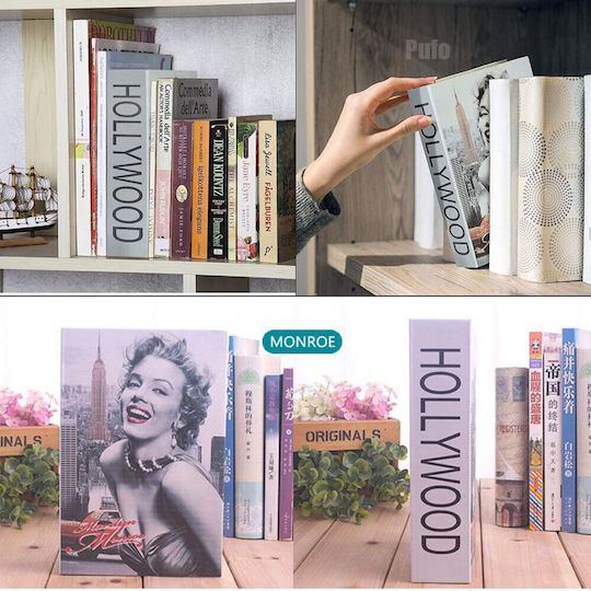 Secret Tip Safe Book Puff Key Lock Marilyn Monroe Model 24 x 15 cm