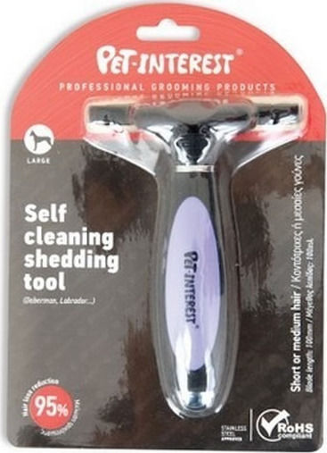 Pet Interest Self Shedding Tool Χτένα M Σκύλων για Καθαρισμό Τριχώματος