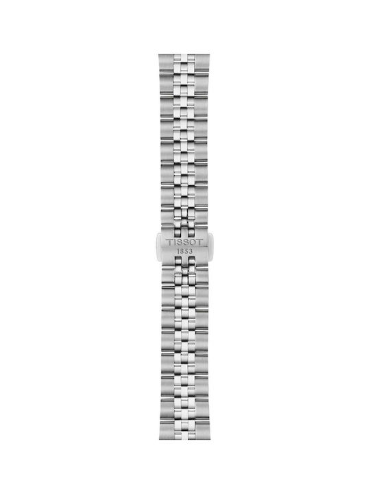 Tissot T-classic Ballade Γυναικείο Ρολόι Μπαταρίας με Ασημί Μεταλλικό Μπρασελέ
