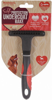 Rosewood Comb Small Dogs for Coat Grooming Burgundy
