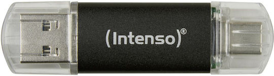 Intenso Twist Line 32GB USB 2.0 Stick with connection USB-A & USB-C Gray