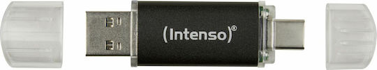 Intenso Twist Line 32GB USB 2.0 Stick with connection USB-A & USB-C Gray