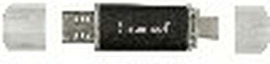 Intenso Twist Line 32GB USB 2.0 Stick with connection USB-A & USB-C Gray