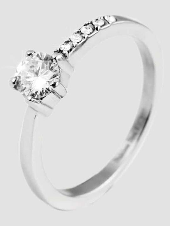 Akzent Ring with Zircon made of Steel