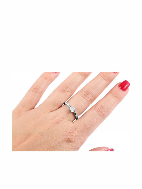 Akzent Ring with Zircon made of Steel