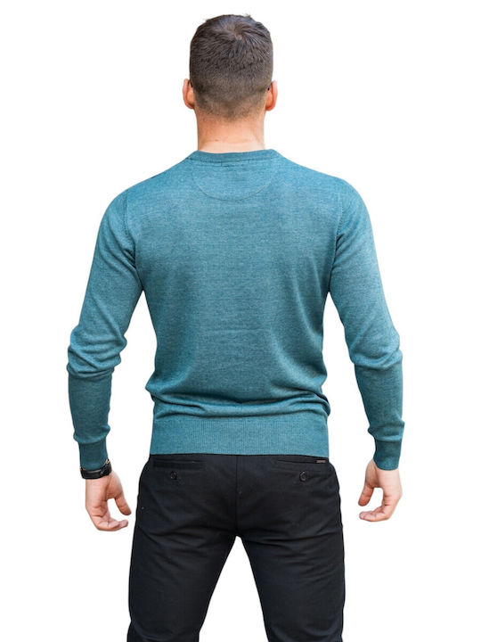 Rebase Long Sleeve Sweater Teal Melange