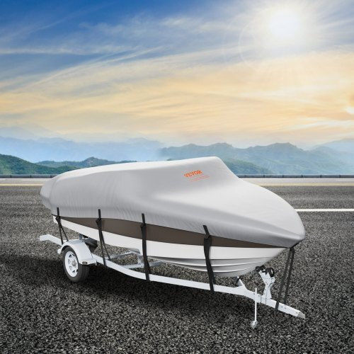 Vevor Protective Boat Cover L96xW243xH96cm in Gray Colour