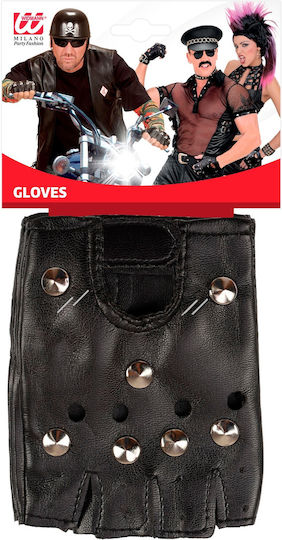 Karneval Handschuhe Schwarz für Halloween 1Stück