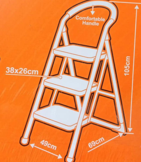 Hojita Ladder Metallic with 3 Steps