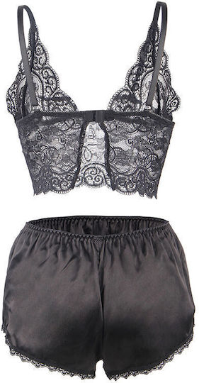 Subblime Sexy Babydoll Schwarz