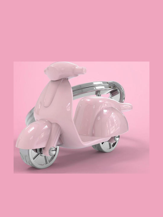 Μπρελόκ Scooter Μεταλλικό Ροζ