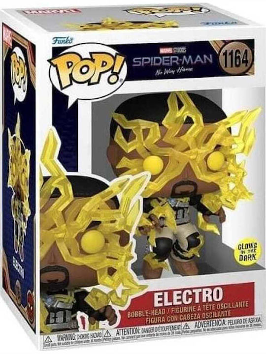 Funko Pop! Marvel: Electro Bobble-Head & Strălucește în întuneric Ediție Specială
