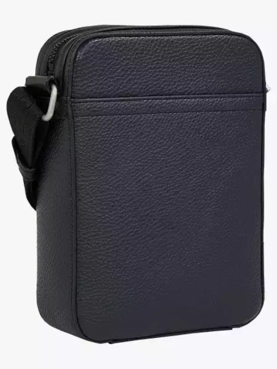 Tommy Hilfiger Piele Geantă pentru bărbați De umăr / tip crossbody Albastră