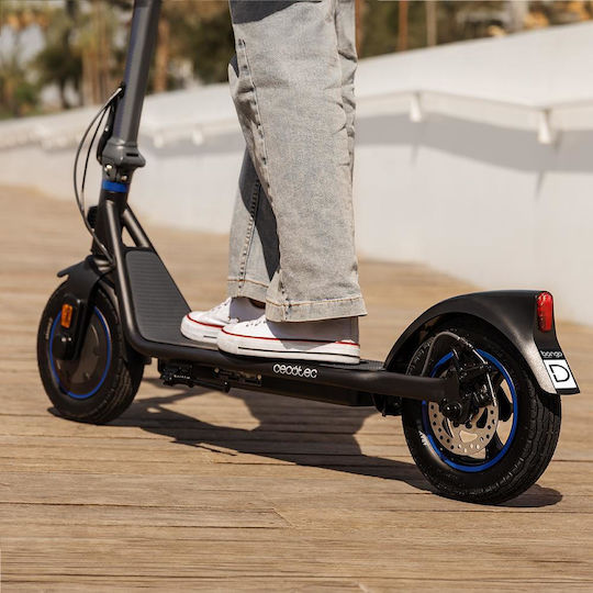 Cecotec Bongo D20 XL Connected Ηλεκτρικό Πατίνι με 20km/h Max Ταχύτητα και 20km Αυτονομία σε Μαύρο Χρώμα