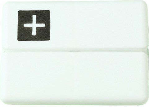 Cutie pentru medicamente cu 7 compartimente sigilate individual, pliabilă, portabilă, Flippy, alb-negru